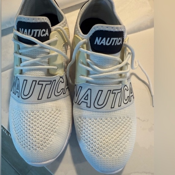 Nautica Anokin Cream / White Athletic Shoes SZ 8 - Picture 2 of 12